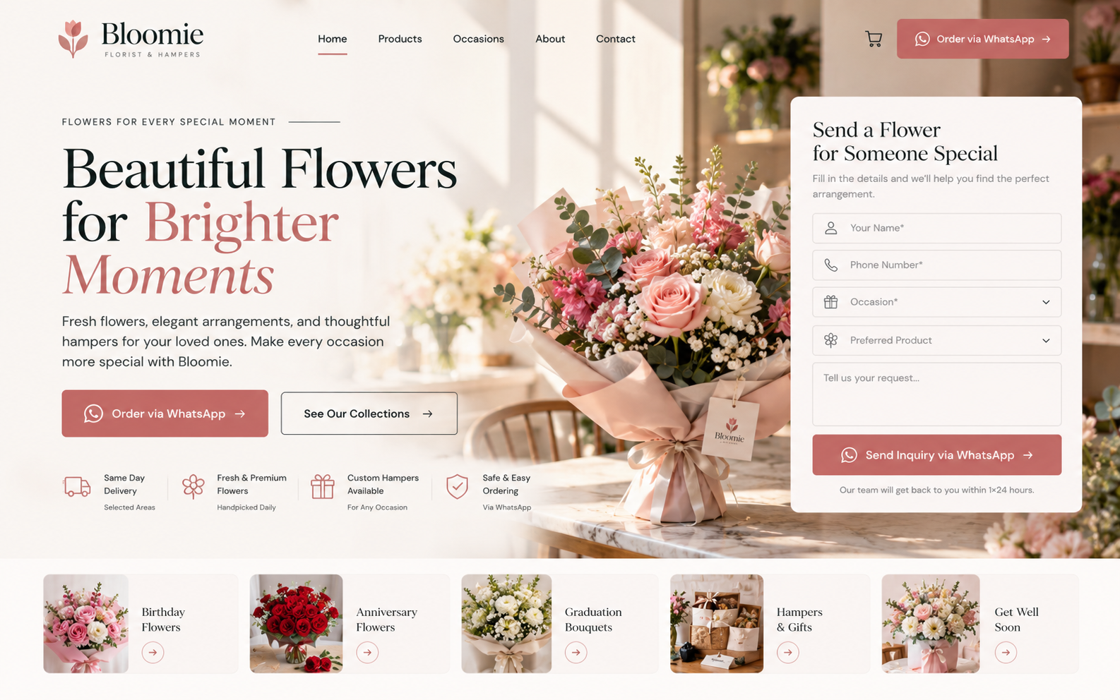 Bloomie Florist preview
